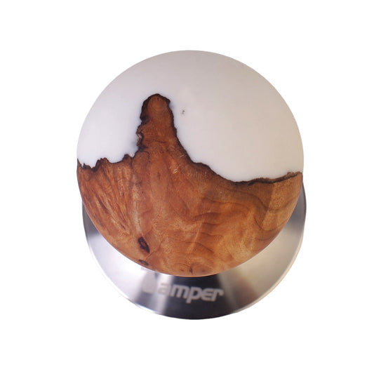 Handmade Resin+Wood Mushroom 54mm Coffee Tamper MT025