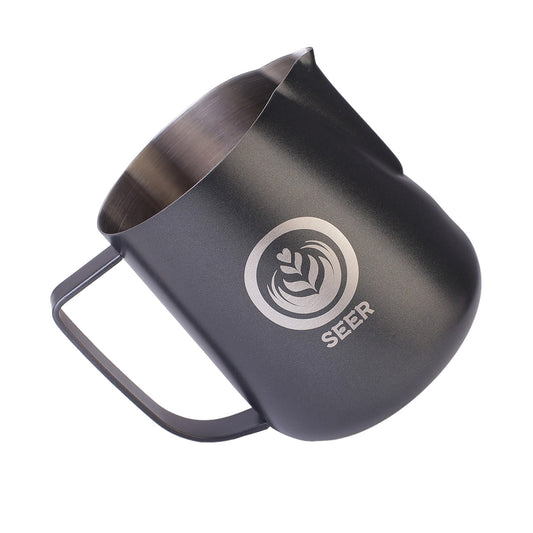 S003 Latte Art Milk Jug 700ML (Customize Logo) Teflon Black
