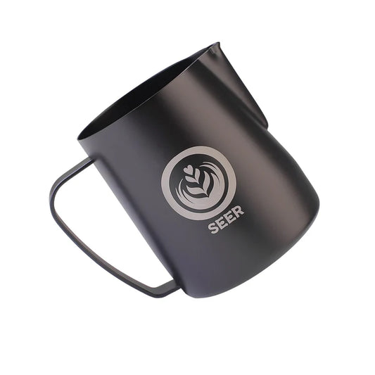 VS002 New Latte Art Competition Spout Pitcher 650ML-Matt Black