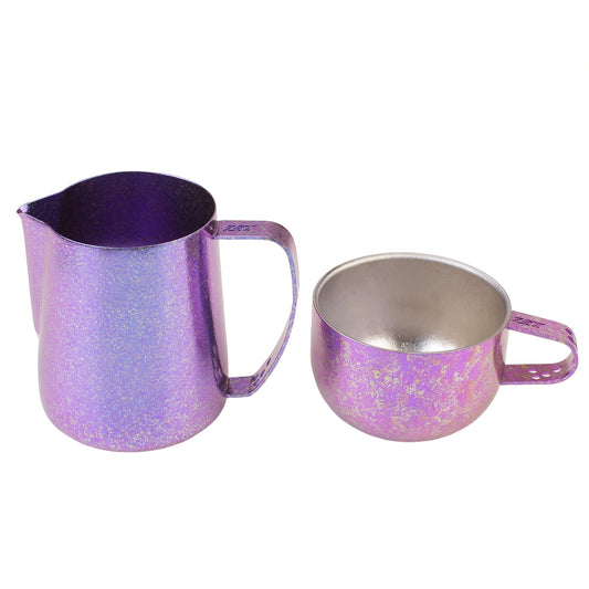 Seer “73T” Pure Titanium Aurora Purple Color Cup & Pitcher Set