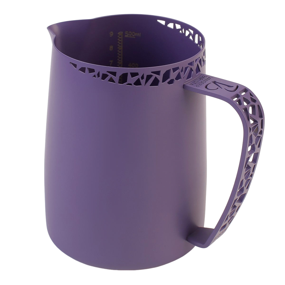 Purple Latte Art Pitcher 450ML VS001 Round Spout Style+240ML Cup Set